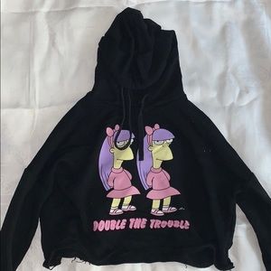 Cropped Black Hoodie